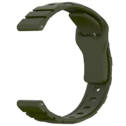 Силіконовий ремінець Defense для Smart Watch 20mm Dark Olive - мініатюра 3