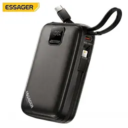 Павербанк Essager 20000 mAh 65W з кабелями (ES-D025), чорний - мініатюра 2