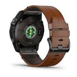 Смарт-годинник Garmin Epix Pro 2 Sapphire 51 mm Carbon G. DLC Tit. with Chestnut L. Band (010-02804-30) - мініатюра 9