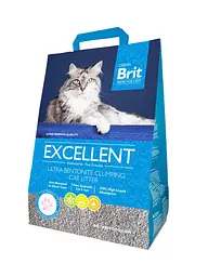 Наповнювач туалету для котів Brit Fresh Excellent 5 кг бентонітовий