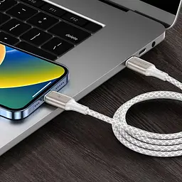 Кабель Proove Dense Metal USB-С to Lightning 27W 1m White (CCDM27002102) [130317] - мініатюра 6