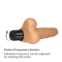 Реалістичний вібратор Lovetoy Real Feel 20 см тілесний - мініатюра 6