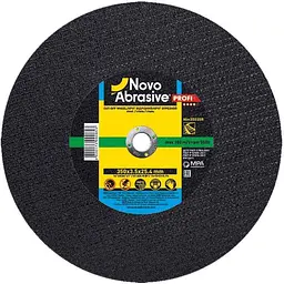 Диск вiдрiзний по металу NovoAbrasive 350мм х 3,5мм х 25,4мм Profi 41 по рейці
