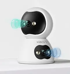 Відеоняня Xiaovv BQ2 PRO 4-мегапіксельна IP-камера з подвійним об'єктивом Wi-Fi огляд 360 ° нічним баченням - мініатюра 3