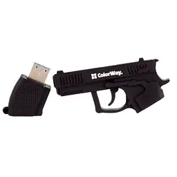 USB флеш накопичувач ColorWay Pistol 64 GB 3.0 Black (CW-USBPL64) - мініатюра 9