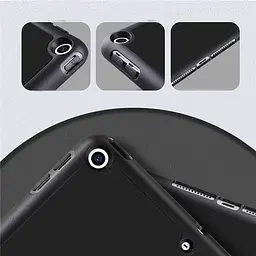 Чохол-книжка BeCover Tri Fold Soft TPU з кріпленням Apple Pencil для Apple iPad 9.7 2017/2018 A1822/A1823/A1893/A1954 Black (708453) - мініатюра 4