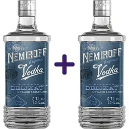 Горілка особлива Nemiroff Originals Делікат м'яка 40% 0.7 л х 2 шт. 