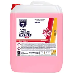 Антифриз 7FLAGS Super G12+ червоний ПЕ 10,4 кг (7350118360484)