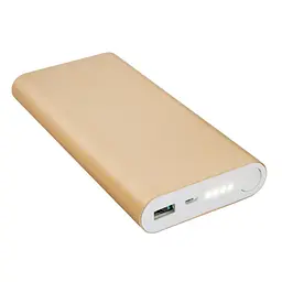 Повербанк зовнішній акумулятор золотистий 20800 mAh Powerbank MLpro 2642 зарядка переносна