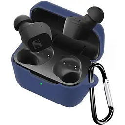 Чохол-накладка DK Silicone Candy Friendly карабін для Sennheiser CX Plus SE True Wireless (017221) (dark