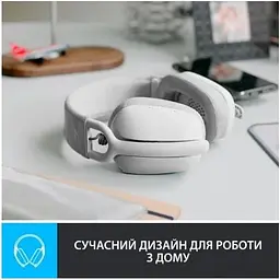Навушники Bluetooth Logitech Zone Vibe 100 Wireless Off-White Повнорозмірні (981-001219) - мініатюра 2