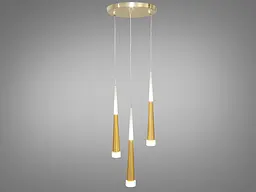 Люстра стельова LED Diasha 3002/3G, 14W, золото, сучасний стиль для коридору, вітальні, спальні, кухні - мініатюра 2