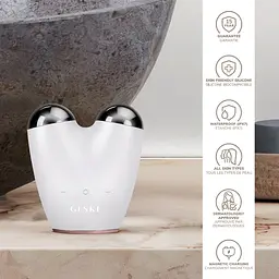 Мікрострумовий підтягувач обличчя GESKE MicroCurrent Face-Lifter 6 в 1 пудровий - мініатюра 5