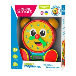 Інтерактивна двомовна іграшка, що навчає – SMART-ГОДИННИК (українська та англійська) KIDDI SMART 407752-43 - мініатюра 2