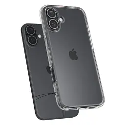 Чохол-накладка Spigen Ultra Hybrid для Apple iPhone 16 Crystal Clear (ACS08197) - мініатюра 7