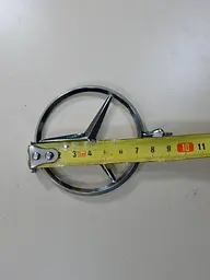 Емблема приціл на капот Mercedes (Хром) 75 мм (ремонтний) A2218800086 - мініатюра 5