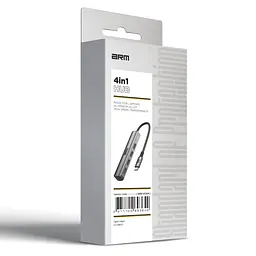 Хаб USB-C ArmorStandart Type-C to 4USB Grey (ARM69364) - мініатюра 4