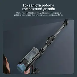 Вертикальний пилосос Rowenta X-Force Flex 14.80 Animal Aqua RH9BC1WO [168764] - мініатюра 9