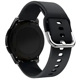 Ремінець Universal 20 mm Silicone Design Samsung/Amazfit/Huawei Black
