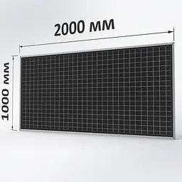 Крейдяна дошка ТСО грифельна 2000х1000 мм "КЛІТКА" (графітна, чорна)