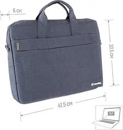 Сумка для ноутбука ColorWay 15.6'" Modern, Navy (CW-LBM156-NV) - мініатюра 2