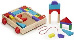 Набір дерев'яних блоків на візку Melissa&Doug (MD14209) - мініатюра 2
