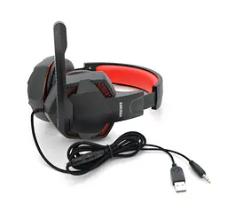 Ігрові навушники iKAKU KSC713 ZHANHUN Black-Red - мініатюра 2