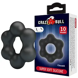 Ерекційне кільце Crazy Bull Clauzell 6 см (чорний) - мініатюра 6
