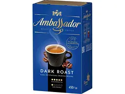 Кава мелена AMBASSADOR 450г Dark Roast, вак.уп.