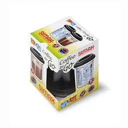 Стакан з кришкою Simax Coffee to go подвійна стінка, 300 мл (2 152 / CTG) - мініатюра 2