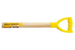 Лопата савкова траншейна Mastertool 290 x 180 мм ручка дерево - мініатюра 3
