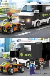 Конструктор Kids hits IBLOCK JUNIOR Armoured Vehicle In Pursuit IBLOCK KH41/003/3 ЦБ-00265710 - мініатюра 2
