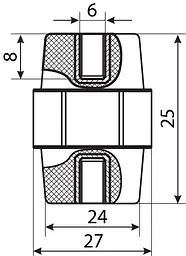Ізолятор‑тримач SM25 АСКО‑УКРЕМ (A0150100001) - мініатюра 3