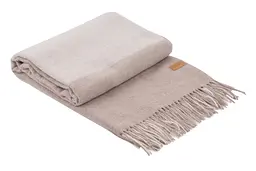 Плед Ardesto Leonardo Moon 140x200 см 5% кашемір 40% вовна 35% акрил 20% п/е бежевий pbe0050440 - мініатюра 10