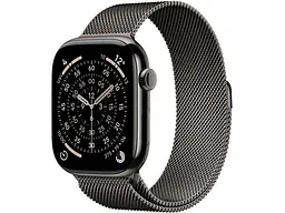 Смарт-годинник Apple Watch Series 11 GPS + Cellular 46mm Slate Tit. Case w. Slate Milanese Loop - M/L (MFD44)