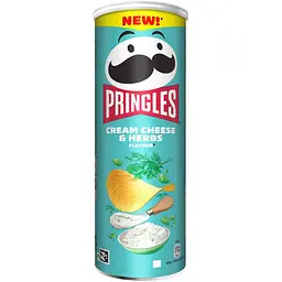Уцінка. Чипси Pringles Cream Cheese & Herbs зі смаком вершкового сиру та трави 165 г 