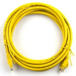 Патч-корд Ritar 10м, RJ-45, Cat.5e, CU, мідь, жовтий (03008)