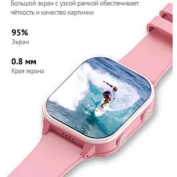Розумний годинник з відеодзвінком Wonlex KT19 PRO 8GB Pink (SBWKTP8P) - мініатюра 3