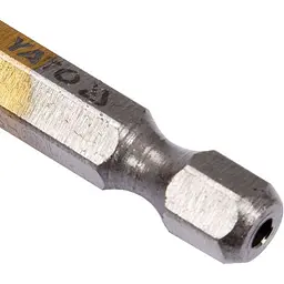Свердло фрезерувальне по металу YATO HSS-TIN, Ø= 9мм, l= 102мм, HEX - 1/4 (YT-44827) - мініатюра 3