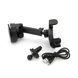 Автотримач Yesido C197+ Wireless Charging 15W, кріплення на торпеду, клямка 50-90мм, Black, Box - мініатюра 5