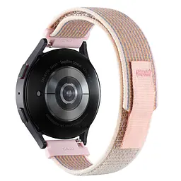 Ремінець для Samsung Galaxy Watch 4 44mm - рожевий Watchbands NormalCloth ширина кріплення 20мм нейлоновий (W21-3WB12243223) - мініатюра 2