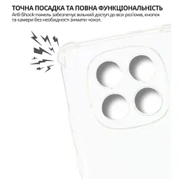 Чохол до мобільного телефона BeCover Anti-Shock Xiaomi Redmi Note 15 5G Clear (715070) - мініатюра 4