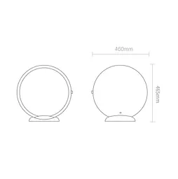 Дзеркало для макіяжу JORDAN & JUDY LED Makeup Mirror (NV534) [66270] - мініатюра 5