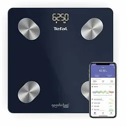 Tefal Веси Tefal підлогові Goodvibes Life+, 180кг, Bluetooth, AAAx3 в комплекті, скло, синій - мініатюра 2
