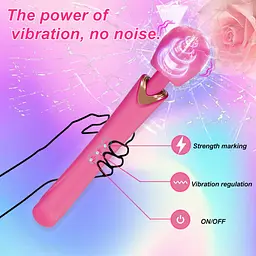 Вібратор B - Series Cute Perfect Wand 30 см (рожевий) - мініатюра 10