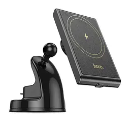 Автотримач Hoco HW20 магнітний з бездротовою зарядкою 15W чорний - мініатюра 5