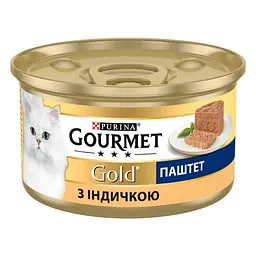 Упаковка вологого корму для котів Gourmet Gold Паштет з індичкою 2.04 кг (85 г x 24 шт.) - мініатюра 3