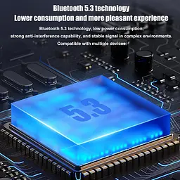 Бездротові навушники Bluetooth 5.3 TWS 40H час відтворення в навушниках із мікрофоном, глибокий бас, IPX5 - мініатюра 8