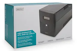 Digitus ДБЖ Line-Interactive, 2000VA/1200W, LCD, 4xSchuko, RJ45, RS232, USB - мініатюра 5