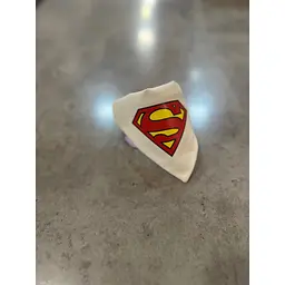 Нашийник-бандан для собак з написом Superman на тканині, білого кольору M Multibrand zoo0006012 - мініатюра 3